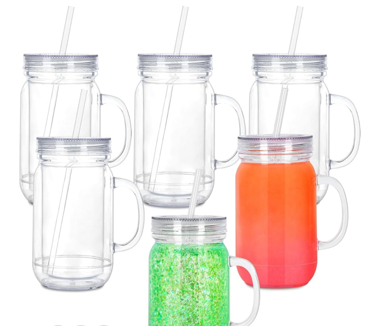 20 oz Mason jar (acrylic)