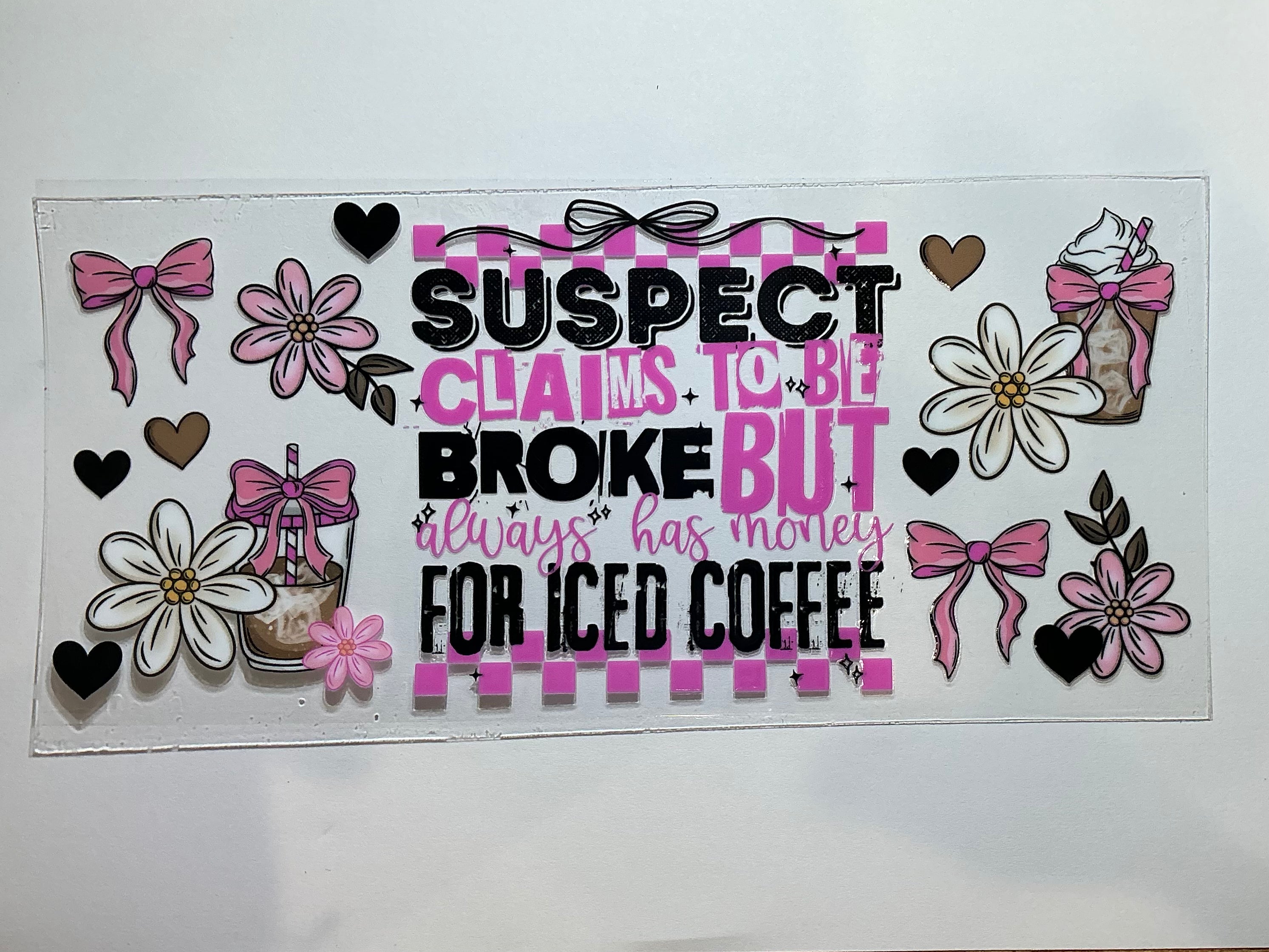 Suspect claims to be broke
