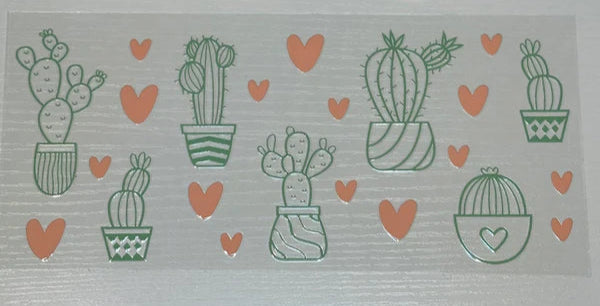 cactus and hearts
